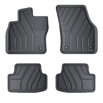 Tapis de sol en TPE adapté pour Seat Ateca SUV (2016-....) - tapis de voiture - noir