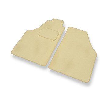 Tapis de Sol Velours adapté pour Lancia Musa (2004-2011) - Premium tapis de voiture - beige