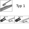 Balais d'essuie-glace de pare-brise adaptés pour LDV Maxus Van (2007-2019) - essuie-glace pour lunette avant - kit essuie glaces - balais standard