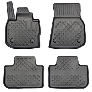 Tapis de sol en TPE adapté pour BMW X4 G02 SAC (04.2018-....) - tapis de voiture - noir