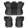 Housses de siège adaptées pour Renault Clio II, III, IV (1990-2019) - housse siege voiture universelles - couverture siege - UNE-2
