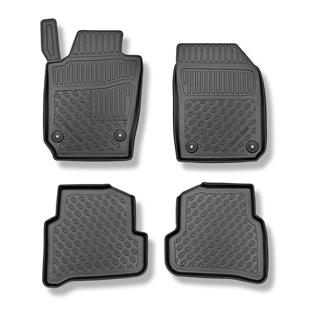 Tapis de sol en TPE adapté pour Skoda Fabia III NJ Break (01.2015-....) - tapis de voiture - noir