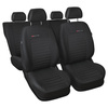Housses de siège sur mesure adaptées pour Citroen Berlingo II Van (2008-2018) sur deux rangées de sièges - housse siege voiture - couverture siege - E4