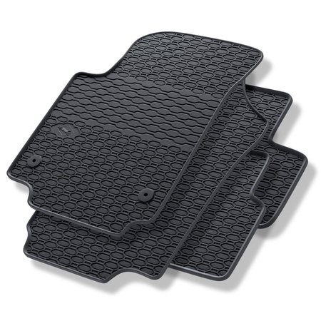 Tapis de sol en caoutchouc adapté pour Volkswagen up! (2011-....) - tapis de voiture - noir