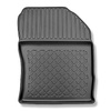 Tapis de sol en TPE adapté pour Toyota Corolla XII E210 Hayon (02.2019-....) - aussi pour la version hybride - tapis de voiture - noir