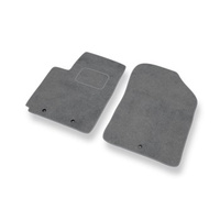 Tapis de Sol Velours adapté pour Kia Picanto II (2011-2016) - Premium tapis de voiture - gris