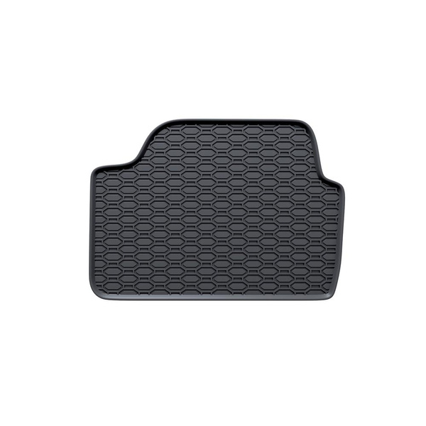 Tapis de sol en caoutchouc adapté pour BMW 1 E81, E82, E87, E88 (2007-2013) - tapis de voiture - noir