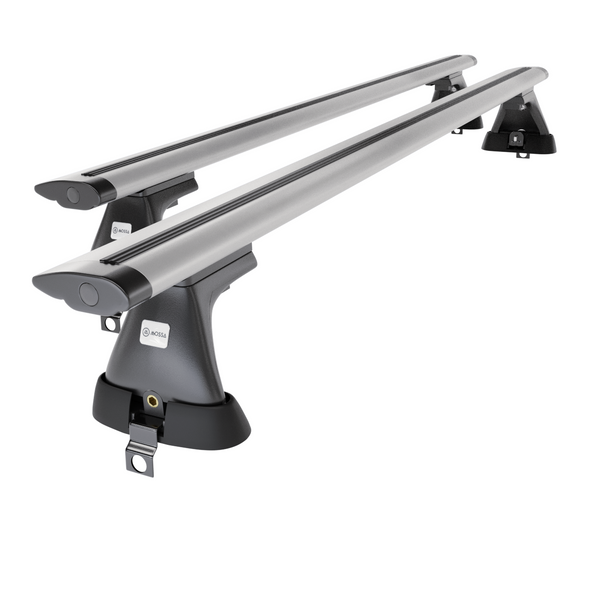 Barres de toit en aluminium adapté pour Mercedes-Benz Classe S W220 Berline (1999-2005) - Porte-Bagages de Voiture argent - toit normal