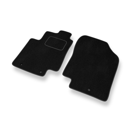 Tapis de Sol Velours adapté pour Kia Rio III (2011-2016) - Premium tapis de voiture - noir