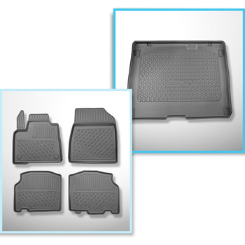 Kit tapis de coffre et tapis de voiture TPE pour: Renault Kangoo III Van (06.202