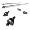 Barres de toit en aluminium adapté pour Toyota Yaris Cross SUV (2021-....) - Porte-Bagages de Voiture argent - rails intégrés