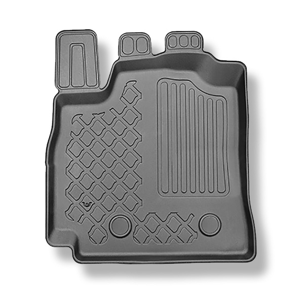 Tapis de sol en TPE adapté pour Renault Arkana E-Tech Hybrid SUV (03.2021-....) - tapis de voiture - noir