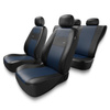 Housses de siège adaptées pour Honda City I, II, III, IV, V (1981-2013) - housse siege voiture universelles - couverture siege - XL-BL