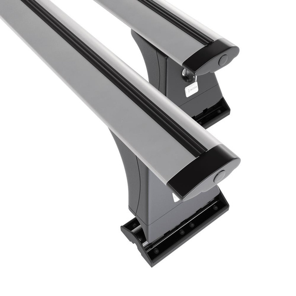 Barres de toit en aluminium adapté pour Citroen Berlingo III Van (2019-....) - Porte-Bagages de Voiture argent - points de montage - (suivant le modèle de voiture ils peuvent se situer à différents endroits)