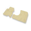 Tapis de Sol Velours adapté pour Honda Stream I Monospace (2001-2006) - Premium tapis de voiture - beige