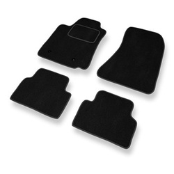 Tapis de Sol Velours adapté pour Alfa Romeo 159 I Berline, Sportwagon (2005-2011) - Premium tapis de voiture - noir