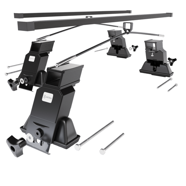 Barres de toit en acier adapté pour Mitsubishi Carisma Hayon (1997-2005) - Porte-Bagages de Voiture noir - points de montage - (suivant le modèle de voiture ils peuvent se situer à différents endroits)