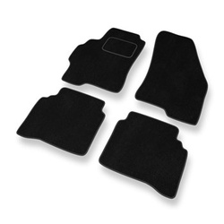 Tapis de Sol Velours adapté pour Ford Mondeo II Hayon, Break, Berline (1996-2000) - Premium tapis de voiture - noir
