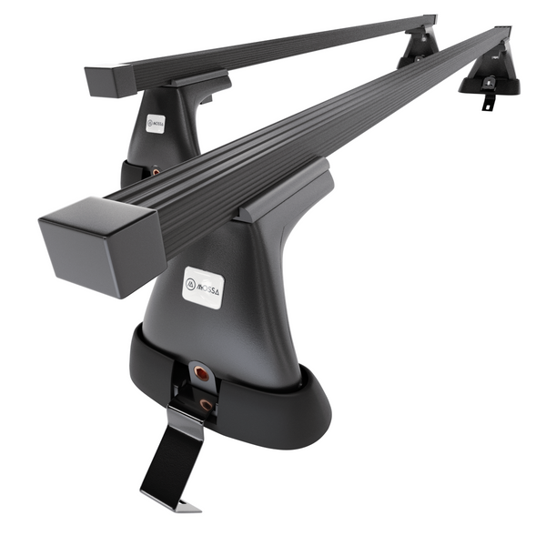 Barres de toit en acier adapté pour Renault Scenic mk III Monospace (2009-2016) - Porte-Bagages de Voiture noir - toit normal