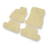 Tapis de Sol Velours adapté pour BMW 6 M6 F13 (2012-2018) - Premium tapis de voiture - beige