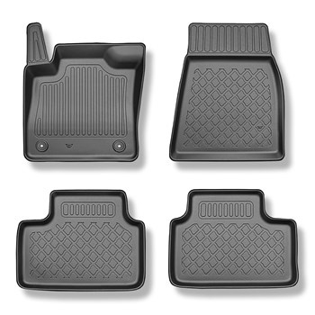 Tapis de sol en TPE adapté pour Volvo C40 Recharge SUV (12.2021-....) - tapis de voiture - noir