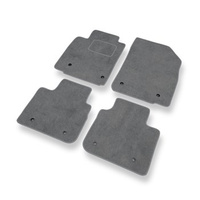 Tapis de Sol Velours adapté pour Lexus LS IV XF40 (2006-2010) - Premium tapis de voiture - gris