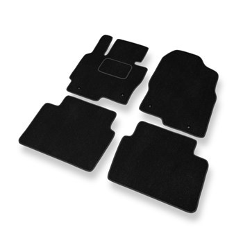 Tapis de Sol Velours adapté pour Mazda CX-5 I (2012-2017) - Premium tapis de voiture - noir
