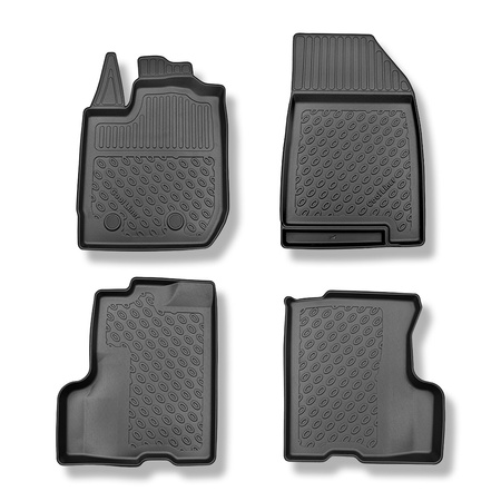 Tapis de sol en TPE adapté pour Dacia Duster II SUV (12.2015-10.2022) - tapis de voiture - noir