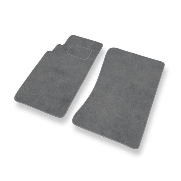 Tapis de Sol Velours adapté pour Mazda MX-5 II Roadster (1998-2005) - Premium tapis de voiture - gris