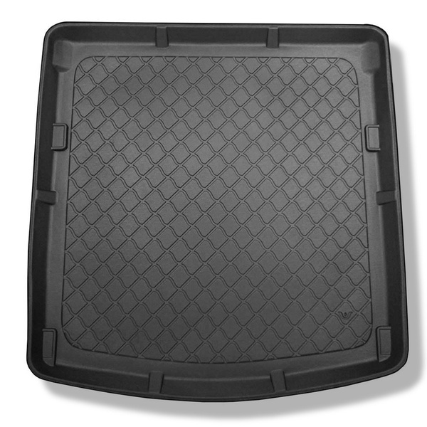 Tapis de coffre adapté pour Audi A4 B8 Berline (01.2008-10.2015) - bac de coffre - protection de coffre voiture - aussi pour la version Quattro