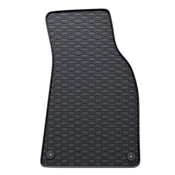 Tapis de sol en caoutchouc adapté pour Audi A6 C6 Avant, Berline (2004-2011) - tapis de voiture - noir - 4 pcs.