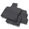 Tapis de sol en caoutchouc adapté pour Seat Ateca SUV (2016-....) - tapis de voiture - noir - 4 pcs.