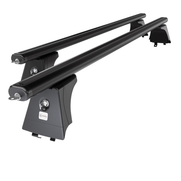 Barres de toit en aluminium adapté pour Hyundai i40 SW (2011-2018) - Porte-Bagages de Voiture noir - rails intégrés