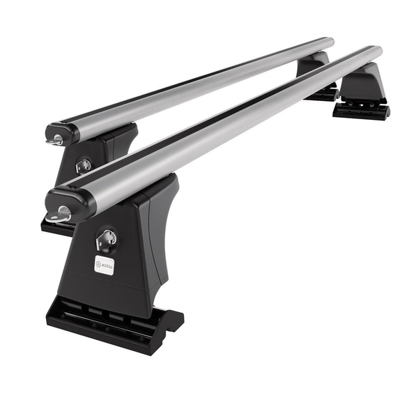 Barres de toit en aluminium adapté pour Peugeot 3008 SUV (2009-2016) - Porte-Bagages de Voiture argent - points de montage - (suivant le modèle de voiture ils peuvent se situer à différents endroits)