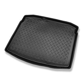 Tapis de coffre adapté pour Volkswagen Golf V 1K, VI 5K Comfortline Hayon (10.2003-09.2012) - bac de coffre - protection de coffre voiture - avec roue de secours à usage temporaire ou kit de réparation