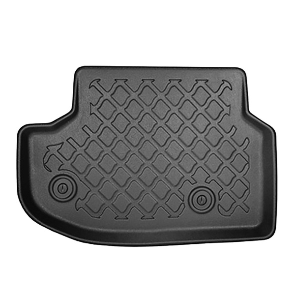 Tapis de sol en TPE adapté pour BMW 5 F10 Berline (2013-01.2017) - X-drive; distance entre les rails du siège avant (partie arrière) 365 mm - tapis de voiture - noir