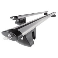 Barres de toit en aluminium adapté pour Alfa Romeo 156 Crosswagon (2004-2007) - Porte-Bagages de Voiture argent - rails