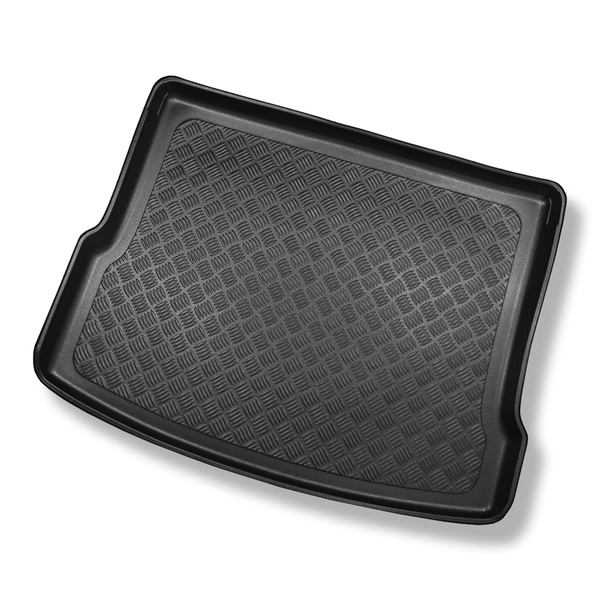 Tapis de coffre adapté pour Volkswagen Tiguan II SUV (05.2016-....) - bac de coffre - protection de coffre voiture - coffre supérieur (seuil de chargement plat); plancher amovible en la position la plus basse; non pour version ehybride