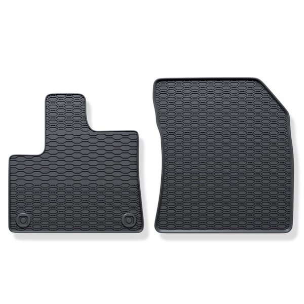 Tapis de sol en caoutchouc adapté pour Citroen Berlingo III (2018-....) - tapis de voiture - noir