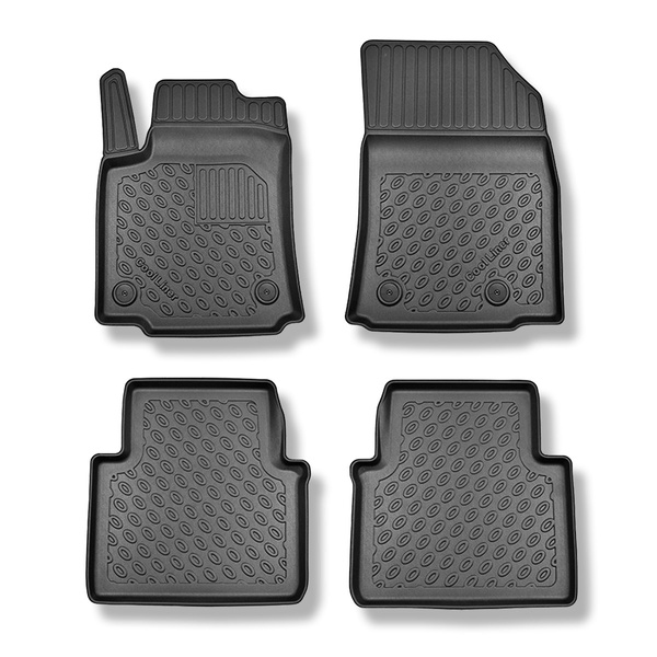 Tapis de sol en TPE adapté pour Citroen C3 Aircross I SUV (11.2017-05.2024) - tapis de voiture - noir