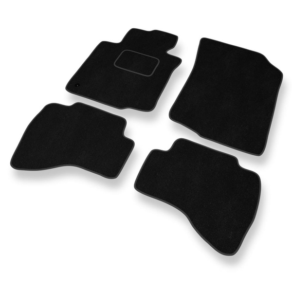 Tapis de Sol Velours adapté pour Citroen C1 I Hayon (2005-2014) - Premium tapis de voiture - noir