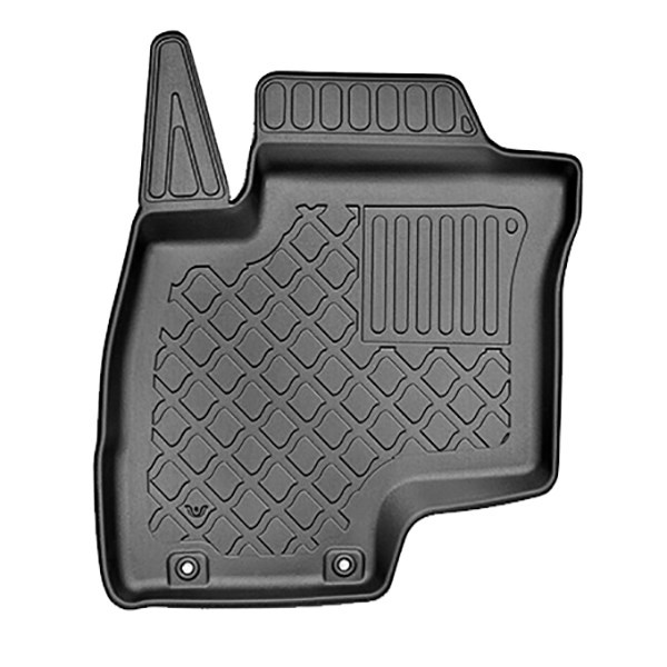 Tapis de sol en TPE adapté pour Mitsubishi Outlander III PHEV Hybrid SUV (2020-2022) - tapis de voiture - noir