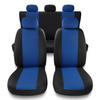 Housses de siège adaptées pour Kia Sportage I, II, III, IV (1994-2019) - housse siege voiture universelles - couverture siege - X.R-BL