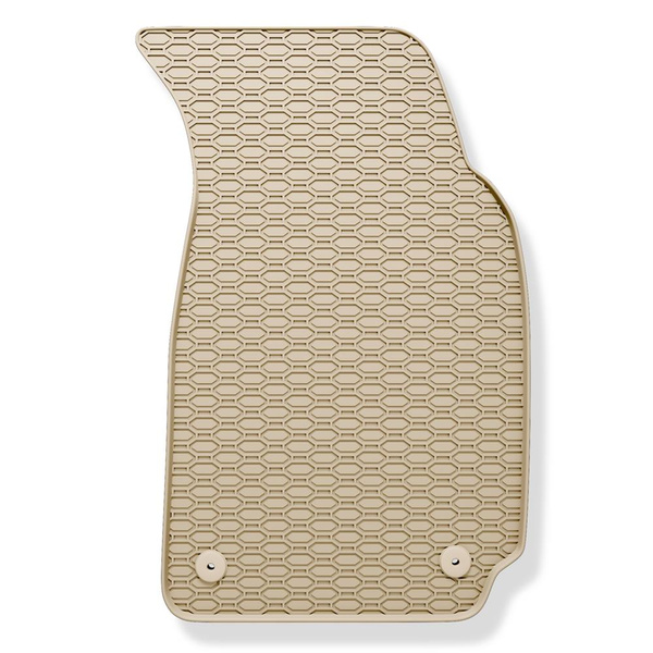 Tapis de sol en caoutchouc adapté pour Volkswagen Passat B5 (1996-2005) - tapis de voiture - beige