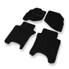 Tapis de Sol Velours adapté pour Honda Jazz II Hayon (2002-2008) - Premium tapis de voiture - noir