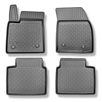 Tapis de sol en TPE adapté pour Ford Focus IV Berline (09.2018-....) - tapis de voiture - noir