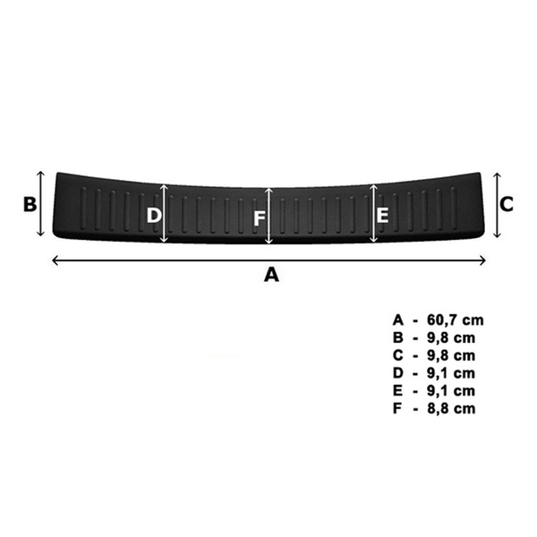 Revêtement noir pour pare-choc arrière Toyota Aygo X Crossover (2022-....)