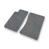 Tapis de Sol Velours adapté pour Mazda MX-5 I Roadster (1990-1998) - Premium tapis de voiture - gris