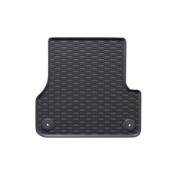 Tapis de sol en caoutchouc adapté pour Audi A6 C7 Avant, Berline (2011-2018) - tapis de voiture - noir - 4 pcs.