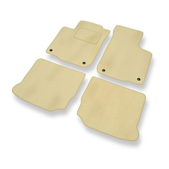 Tapis de Sol Velours adapté pour Volkswagen New Beetle I (1998-2005) - Premium tapis de voiture - beige